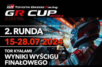 Wyniki wyścigu finałowego - 2. runda TOYOTA GR CUP DIGITAL - Toyota Supra RZ Mk4 - Kyalami